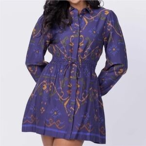 Love the Label NWOT Lillabelle Ikat Shirtdress Size XS